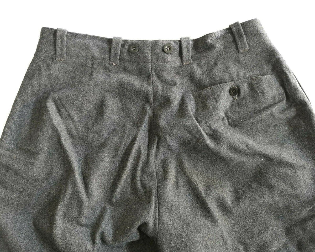 Original Swiss army wool pants military surplus field trousers Switzerland