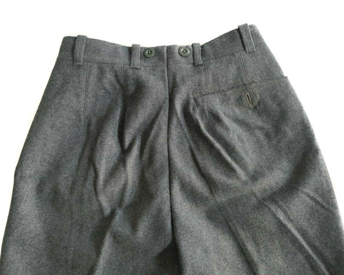 Original Swiss army wool pants military surplus field trousers Switzerland