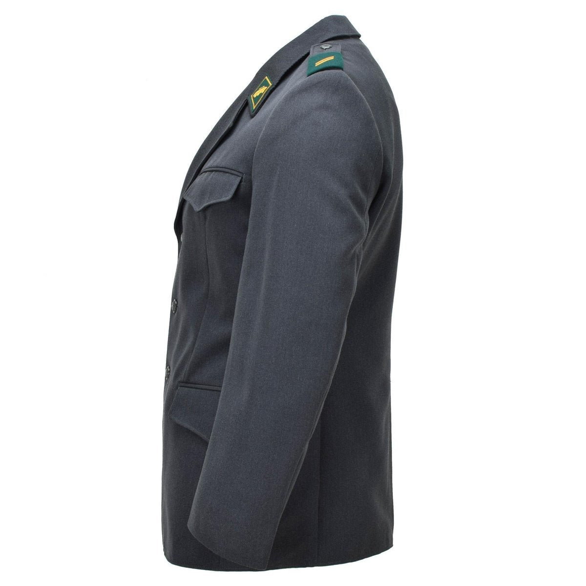 Original Swiss Military Formal Jacket Vintage 4 Pocket Design Dark Gray