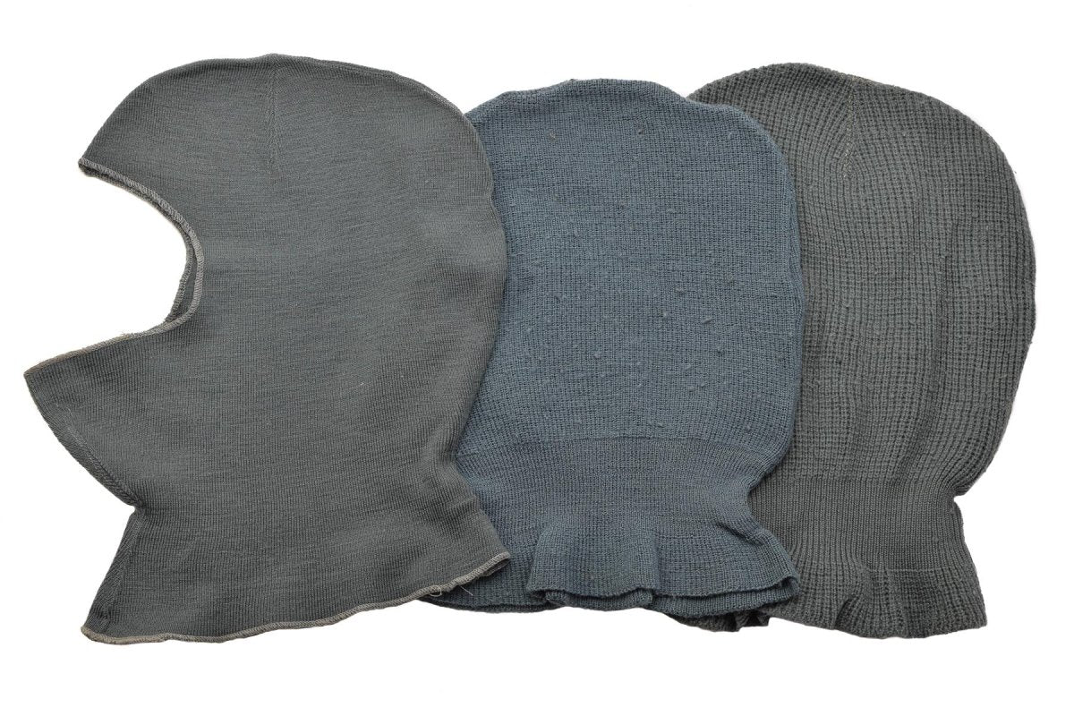 Original Swiss military wool balaclava lightweight warm winter mask elastic Gray