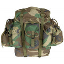 Original Turkish Army 40L Backpack Front Pockets Cordura Fabric Woodland Camo - GoMilitar