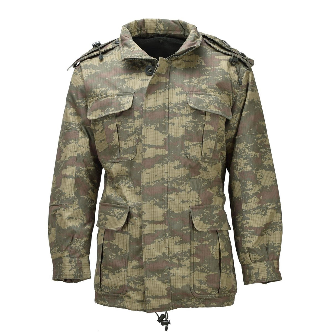 Original Turkish Military Field Parka Ripstop Fleece Lining M2008 Camo