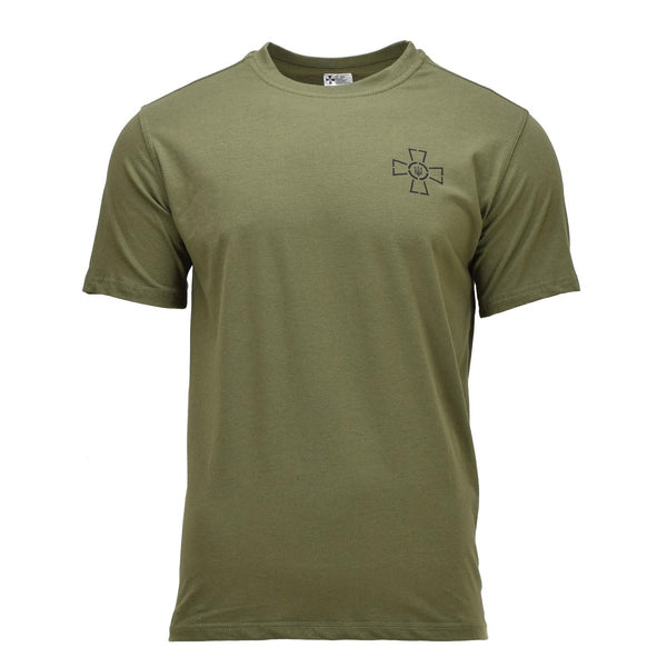 Original Ukrainian Military T-Shirt Armed Forces Emblem Tryzub Short Sleeve
