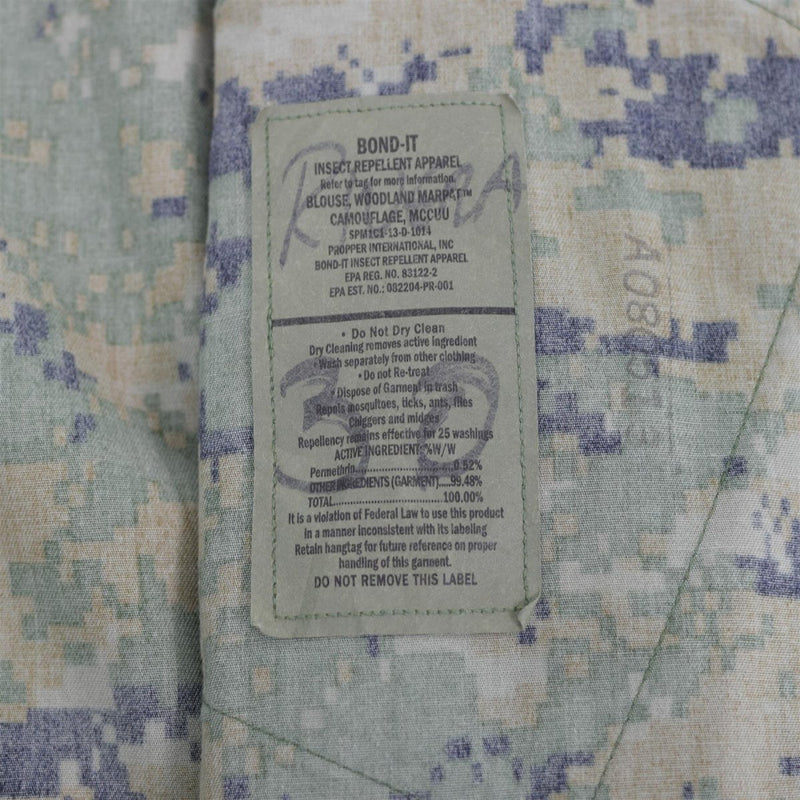 Original US army troops jacket BDU digital woodland camo shirt military issue