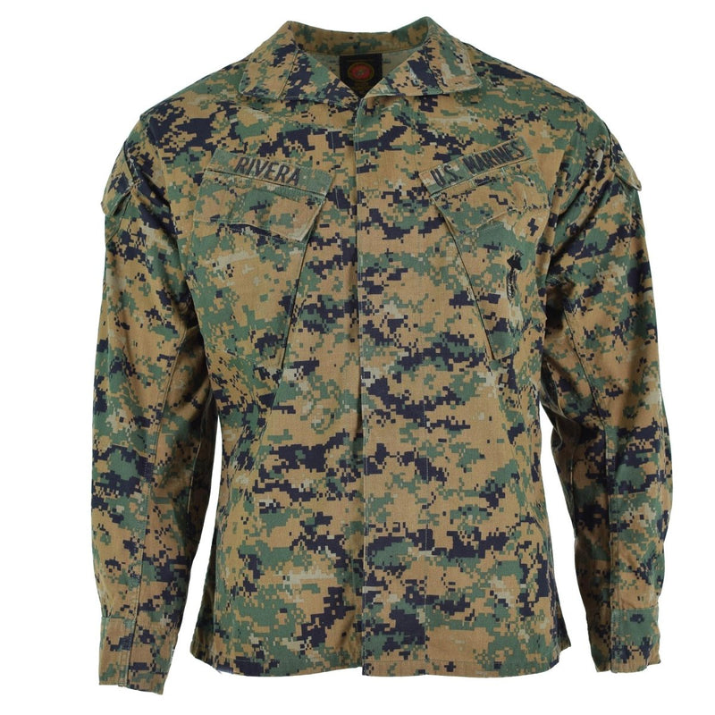 Original US army troops jacket BDU digital woodland camo shirt military issue