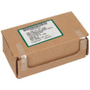 Cardboard box with a label on a white background