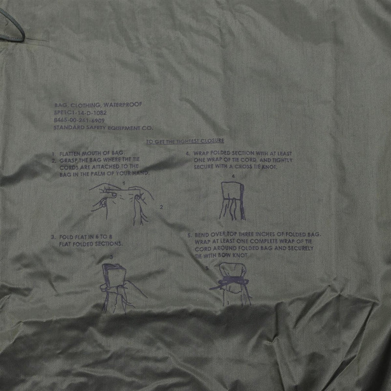 Original U.S. Military Waterproof Clothing Bag Drawstring closure Outdoor