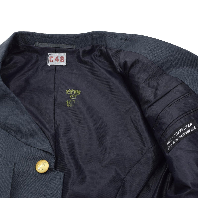 Original vintage Swedish army marines dress uniform jacket Sweden uniform