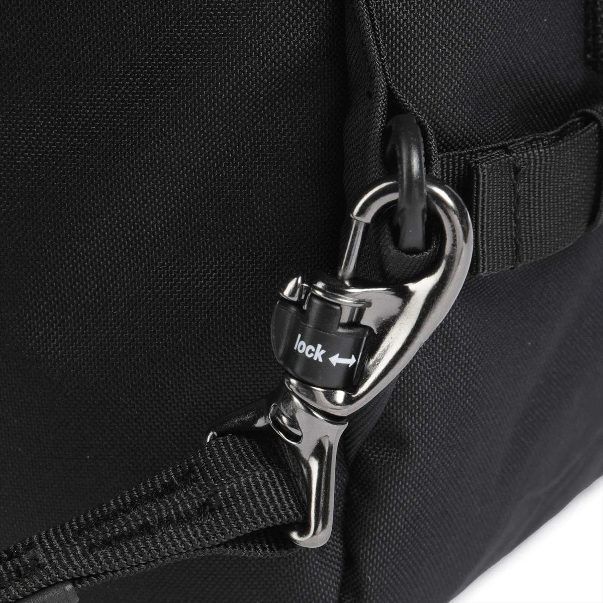 Pacsafe Go 34L Travel Backpack Carry On Anti Theft rPET Lockable Zippers Black