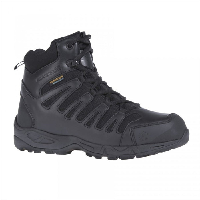 PENTAGON Achilles XTR 6 Tactical Boots High Density Leather Waterproof, Black color, Tactical Boots - GoMilitar