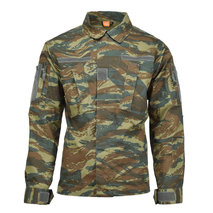 Pentagon ACU 2.0 military jacket in lizard camo, water-resistant ripstop fabric with reinforced elbows and adjustable cuffs