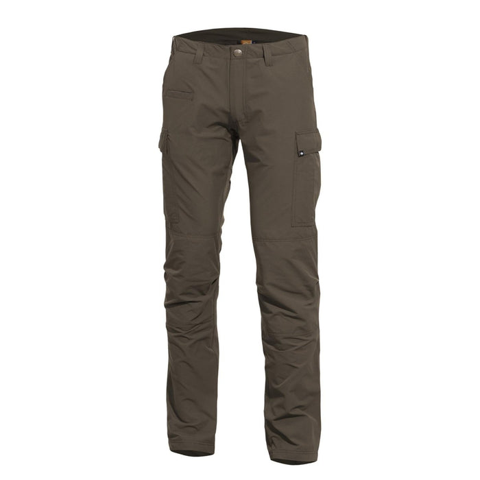 Solid brown Pentagon BDU 2.0 Tropic Pants, durable tactical cargo ripstop trousers with reinforced knees and multiple pockets
