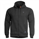 PENTAGON Phaeton Full Zip Sweater Comfort Fit Flatlock Seams Storm Hood Black