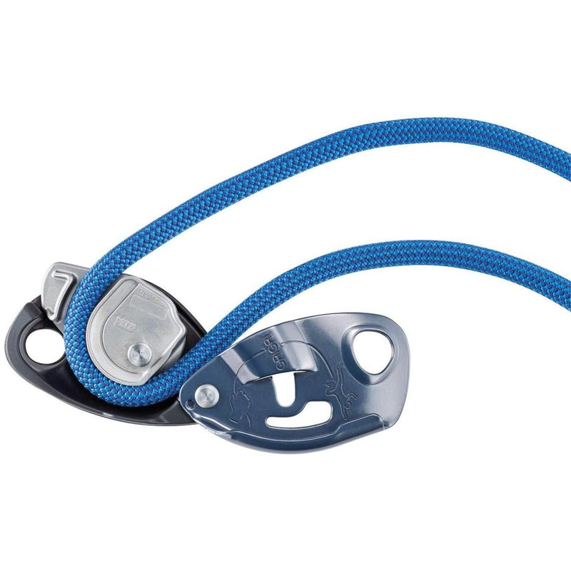 PETZL Grigri Assisted Braking Belay Device Climbing Equipment Aluminum Blue