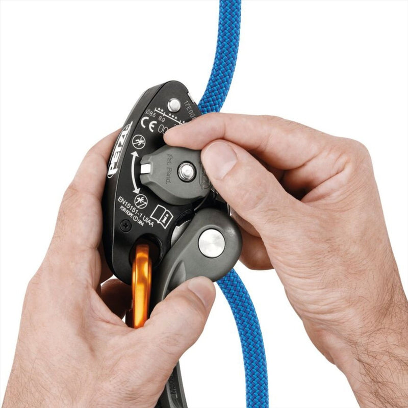 Petzl GRIGRI+ Belay Device Assisted Braking Anti-Panic  8.5–11 mm Gray