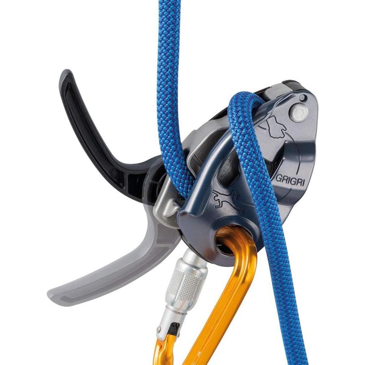 PETZL GRIGRI Belay Device Assisted Braking Rock Climbing Rappelling Orange