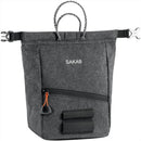 PETZL SAKAB Chalk Bag Durable Magnetic Roll Top Closure Multiple Pockets Gray