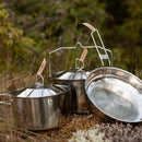 Primus Campfire Cookset S Stainless Steel Camping Cookware Pot Pan Set Bag