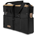 Compact Primus Onja dual burner camping stove folded with carrying strap and storage pockets for outdoor cooking.