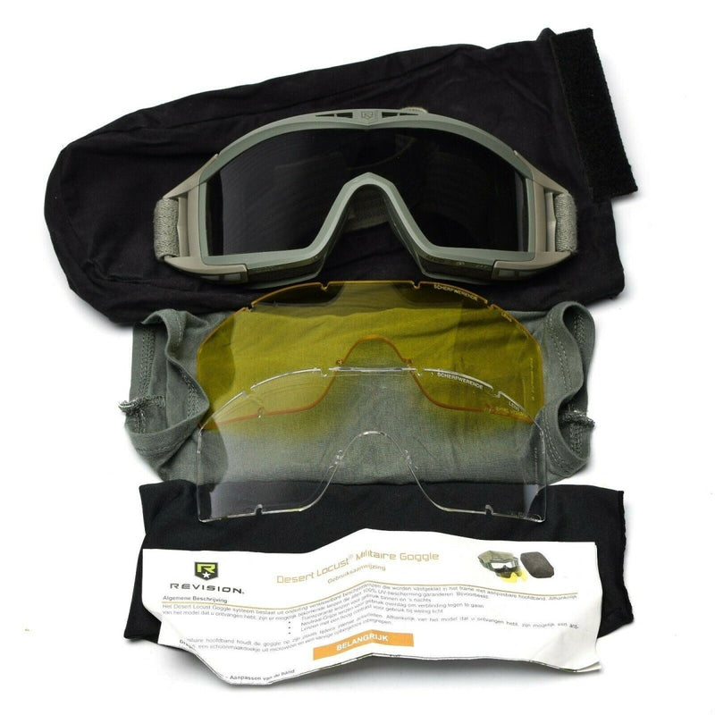 Revision Desert Locust Goggles Ballistic Military Issue APEL Eyewear Foliage