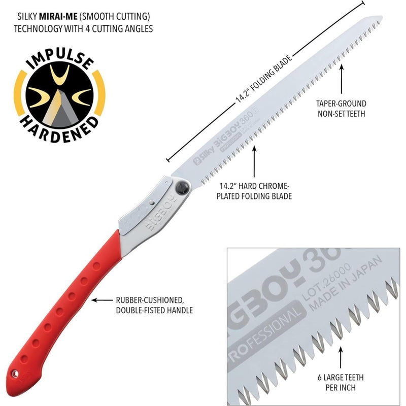 Silky Bigboy 360-7 Folding Saw Stainless Steel Blade Precision Cutting