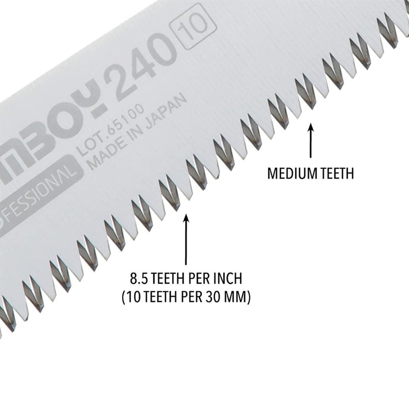 Silky GOMBOY 240-10 Folding Saw Serrated Japanese Stainless Steel Blade