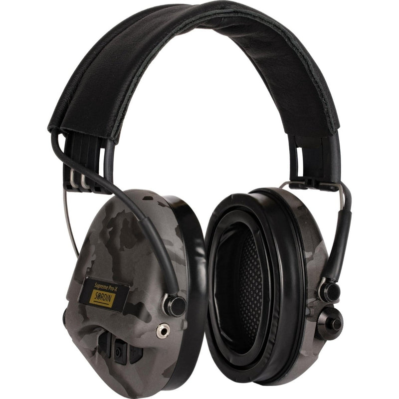 Sordin Supreme Pro X Hear2 LED Gel Active Hearing Protection Night Camo - GoMilitar