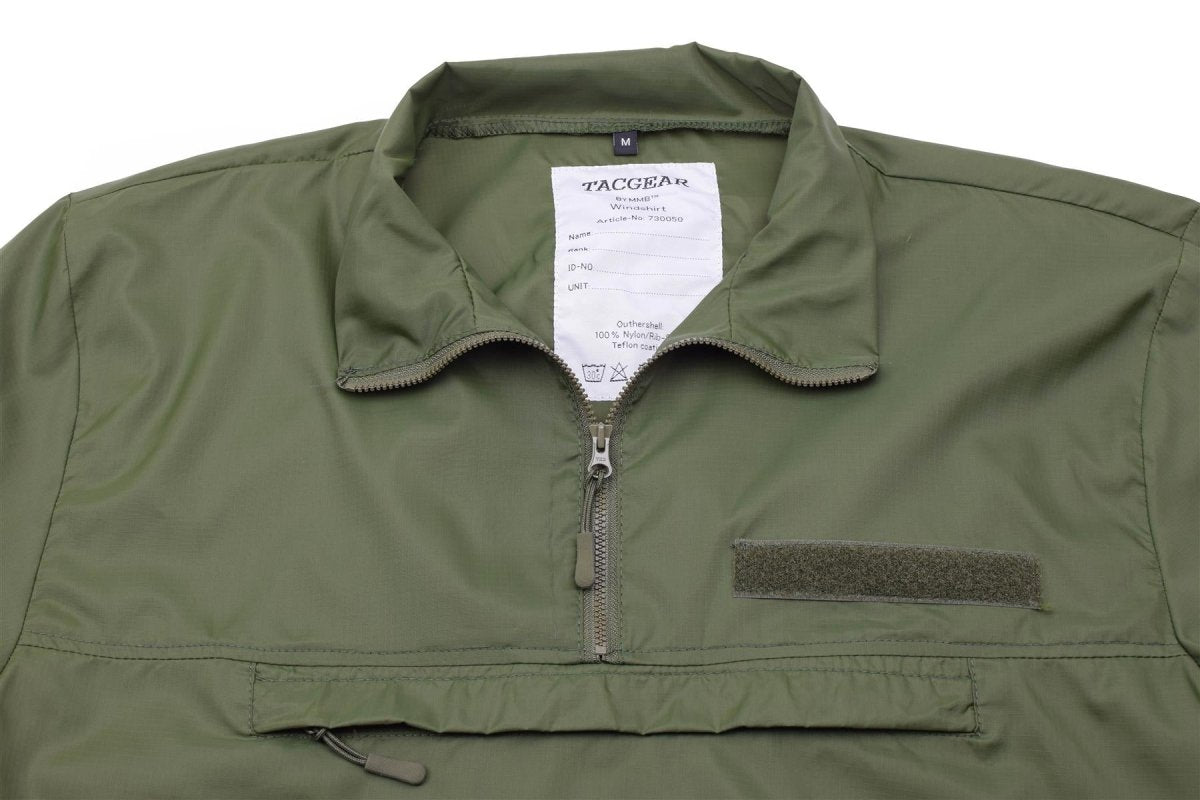 TACGEAR Brand wind shirt lightweight ripstop camping hiking outdoor smock olive