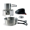 Tatonka Alcohol burner stove set outdoor cooking kit stainless steel pot stand