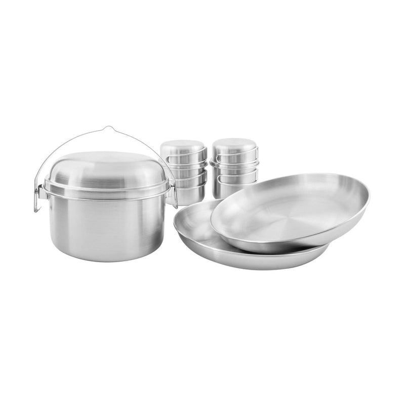 Tatonka Picnic Set II 8pcs compact camping cookware hiking cooking kit pan bowl - GoMilitar