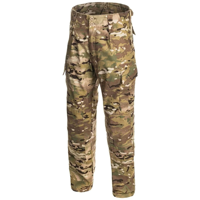 TEXAR WZ10 military multicam combat pants made of durable ripstop fabric with multiple pockets and reinforced stitching.