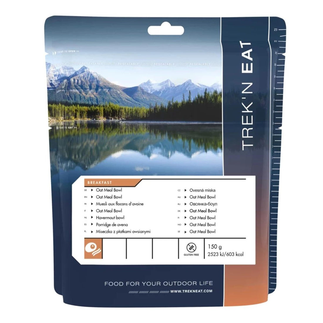 Trek'N Eat Breakfast meal Oat Meal Bowl Dehydrated trekking camping food