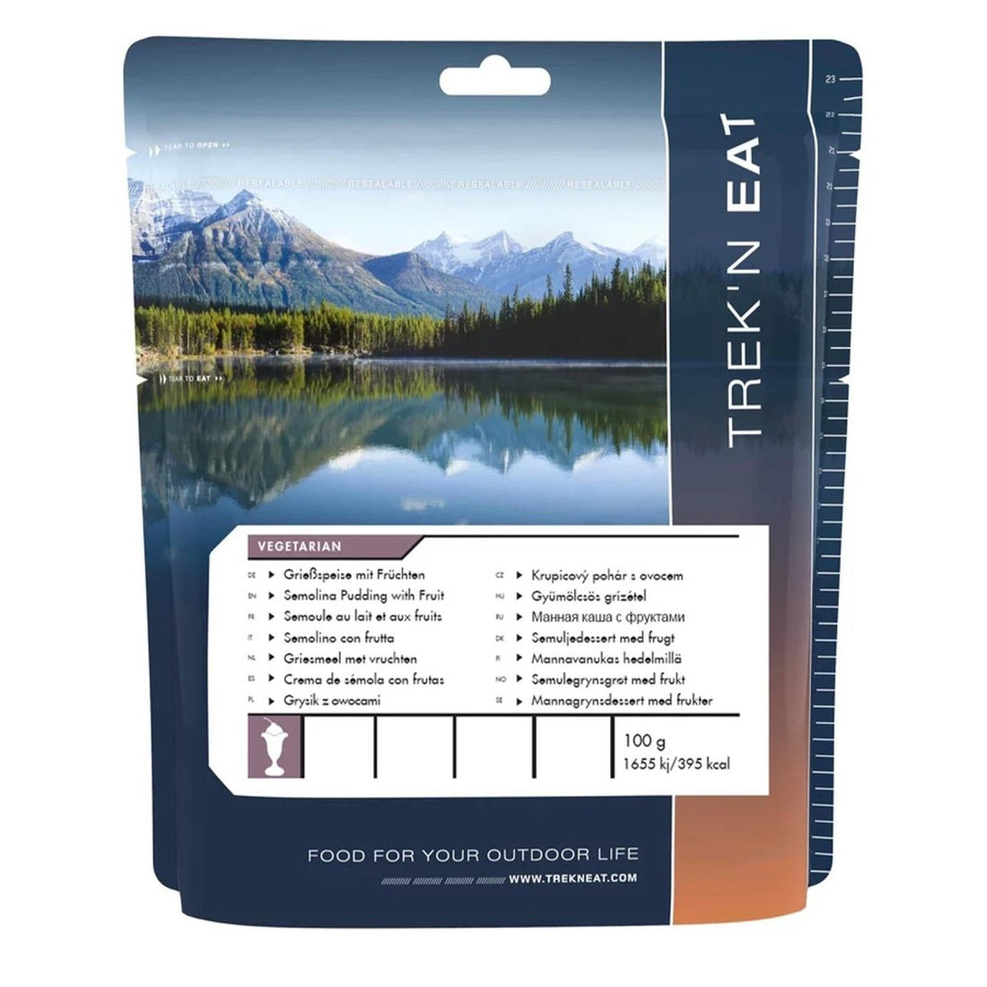 Trek'N Eat Dessert meal Semolina Pudding camping outdoor MRE survival pack