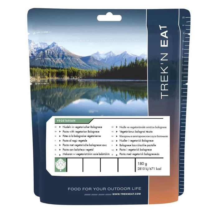 Trek'N Eat Vegetarian meal Bolognese Noodles Camping outdoor survival food - GoMilitar