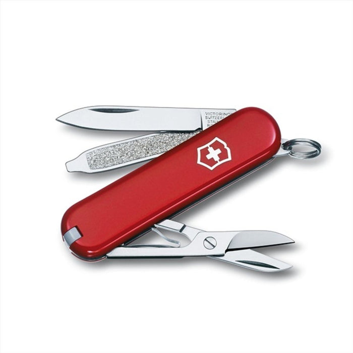 Victorinox Classic SD Multi Tool Knife 7 Functions 58 mm Swiss Made, Red Color, Multi-tools - GoMilitar