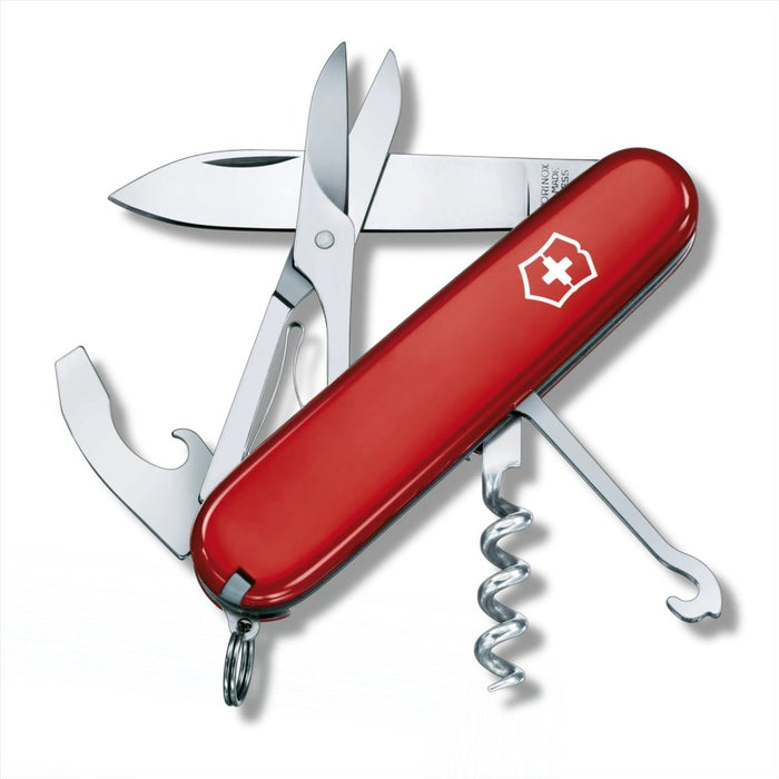 Victorinox Compact Multi Tool Knife 15 Functions 91 mm Medium Pocket Tool, Multi-tools, Red handle - GoMilitar