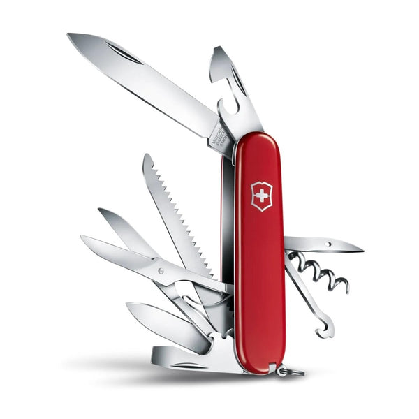 Victorinox Huntsman Multi Tool Knife 12 Functions Stainless Steel Red Handle