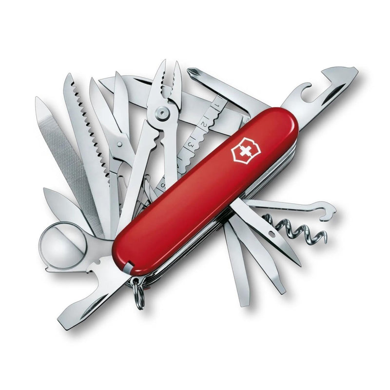 Victorinox Swiss Champ Multi Tool Knife 33 Functions Stainless Steel Red Handle