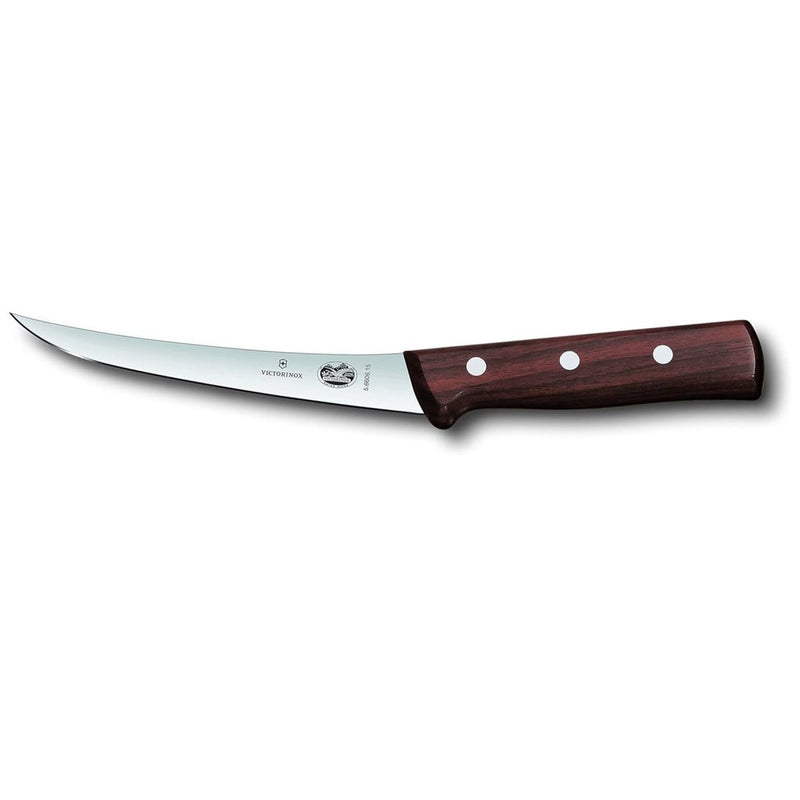 Victorinox Wood Collection Fixed Boning Knife Straight Stainless Steel Blade