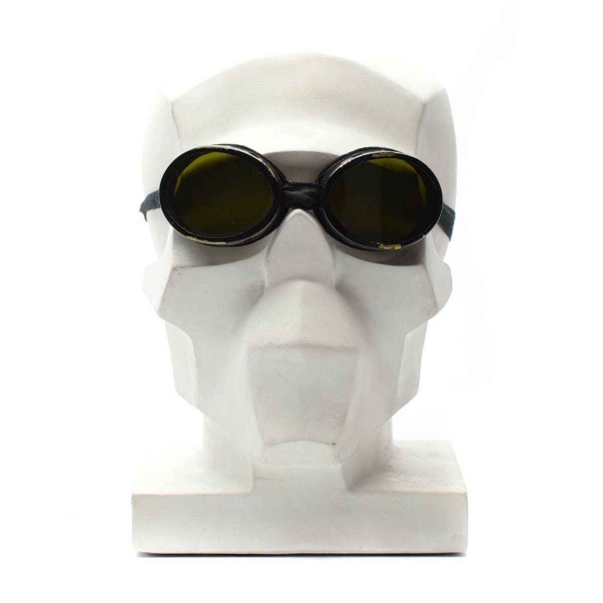 WWII Genuine Swiss army mountain round helmet goggles Protection glass w box