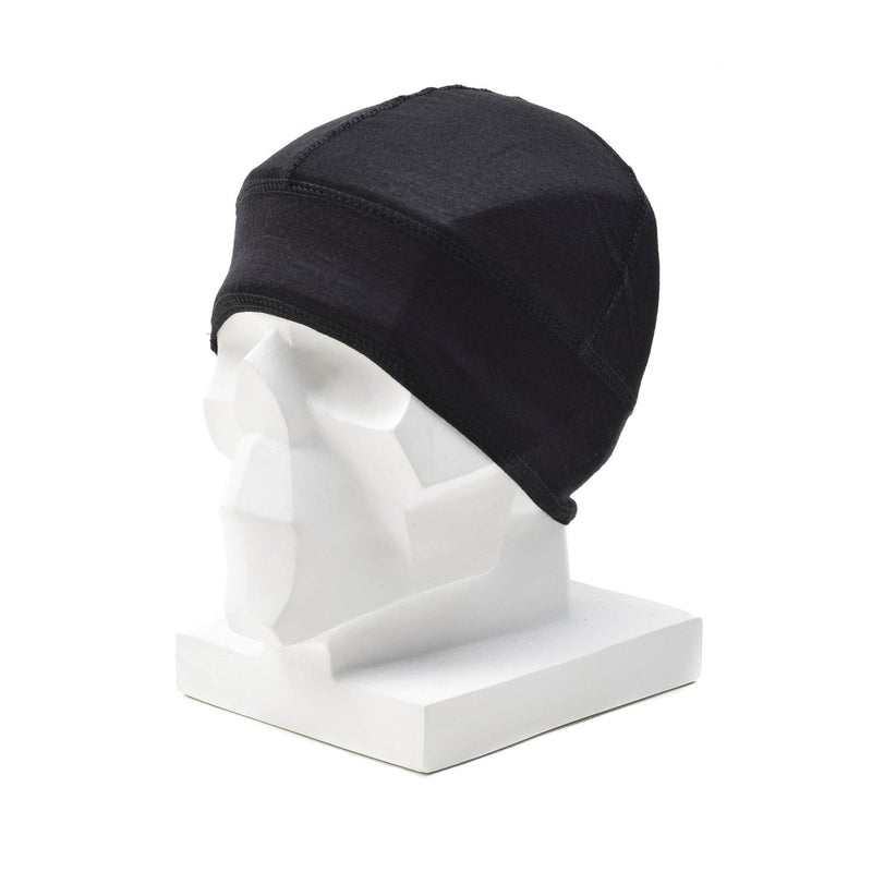 merino wool beanie black