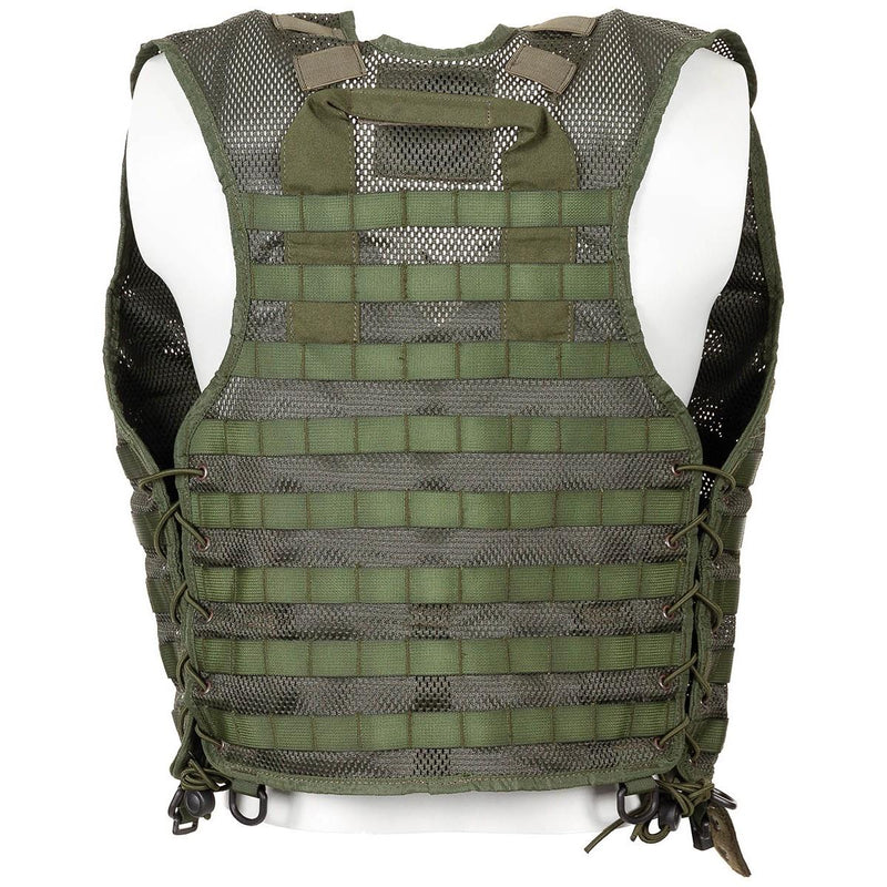 Vest original Dutch military 8 pouches Molle attachment system lightweight buckle clips breathable