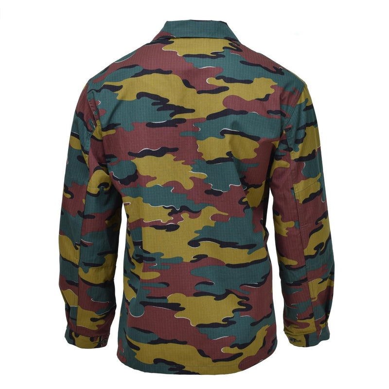 Original Belgian Army field combat tactical field shirts strong and durable ripstop reinforced elbows jigsaw jacket