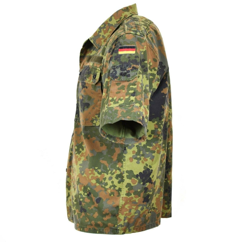 German army shirt zipped flecktarn short sleeves combat BW Army issue German flag on shoulder