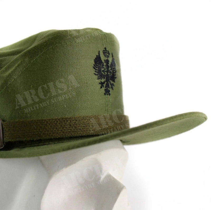 Original Spain Spanish military visor cap army navy peaked hat olive green