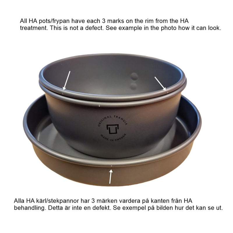 Trangia compact stove set 1.75L hard anodized aluminum lightweight backpacking non-stick pan mess kit